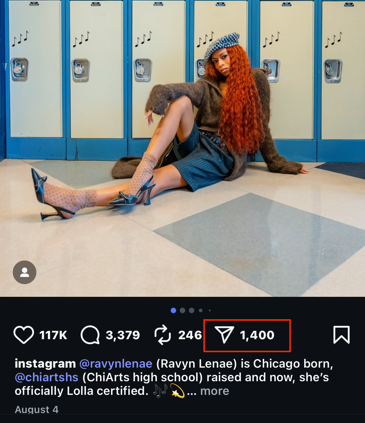 Abra o perfil do Instagram