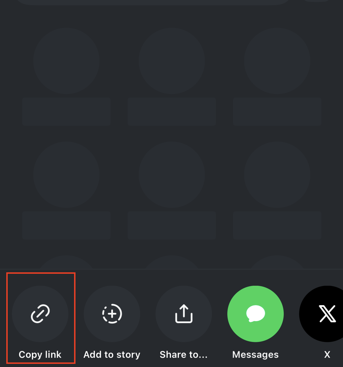 Toque no botão Compartilhar